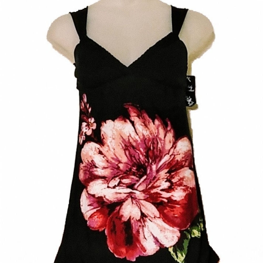 Disorderly Conduct Black Floral Dress size S